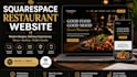 design squarespace restaurant website with menu and booking
