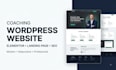 design coaches wordpress elementor website, wordpress landing page wordpress seo