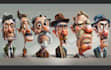 draw artistic cartoon caricatures