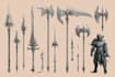 design unique weapons illustrations