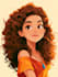 create a disney cartoon illustration for gift