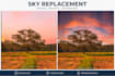 do  sky replacement and product background removal