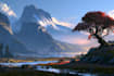 fantasy concept landscape illustrations