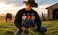 create vintage cowboy, rodeo revival tshirt designs