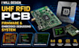 design uhf rfid pcb, firmware and embedded debugging system