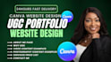 design canva website canva ugc portfolio website in 24hours