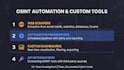 build custom osint automation tools and python scrapers