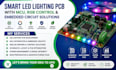 smart led lighting pcb with mcu, rgb control and embedded circuit design service