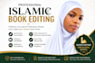 edit, proofread, and format your islamic book or ebook