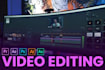 do a professional video editing with intro and outro