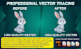 do accurate vector tracing ,logo vectorize ,image to vector
