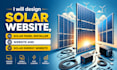 design solar website, solar panel installer website and solar energy website