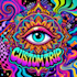 design custom psychedelic art illustration trippy logo