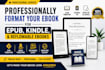 format  ebook for epub, apple, kindle and reflowable ebooks