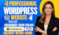 fix, build or redesign wordpress website using  breakdance builder