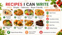write and design a professional cookbook or recipe  book