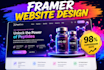 design framer website, fix framer website design develop framer website
