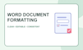 professionally format microsoft word documents and reports