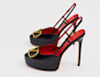 design custom 3d high heels and realistic footwear models