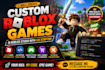 create a custom roblox game in roblox studio with lua scripting