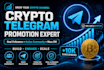 crypto telegram promotion telegram follower telegram community manager mass dm