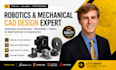 model robotics components gear brackets housing and mechanical cad components