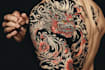 make a traditional japanese irezumi tattoo