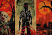 create distressed vintage retro comic art for posters