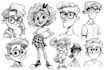 draw custom traditional line art illustrations