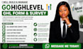 create gohighlevel dashbaord ghl custom form and survey