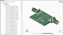 design rf pcb antenna circuit schematic, wireless pcb layout and hfss simulation