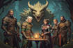 make a professional dnd party portrait art