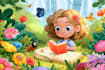 create whimsical children book illustration