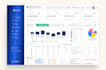 design saas CRM dashboard UI UX in figma
