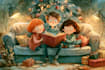 christmas children book illustration