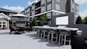 redesign 3d commercial building, cgi apartment render, multifamily architecture