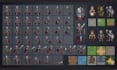 rpg maker mz, mv vx ace rpg sprite sheet npc, fantasy sprite 2d game character