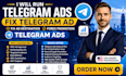 fix and run telegram ads, forex, crypto and telegram promotion