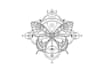 design sacred geometry, mystical and mandala logo