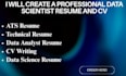create a professional data scientist resume and CV