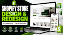 build design or redesign a shopify ecommerce and dropshipping store