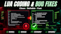 script custom roblox systems, UI, game mechanics, fix and optimize lua scripts