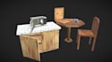 create low poly 3d ps1 psx ps2 game assets props weapons and objects
