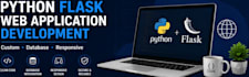 develop a custom python web application using flask