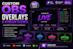 design custom obs overlay and stream scenes