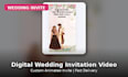 create digital wedding and events invitation video animation