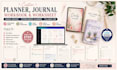 design printable and editable journal, planner, workbook, canva notebook design