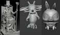 create 3d action figure, toy, character, statue, stl model ready for 3d printing