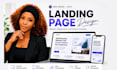 design clean, modern custom landing page