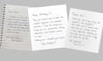 handwrite your letter, note, message or custom text